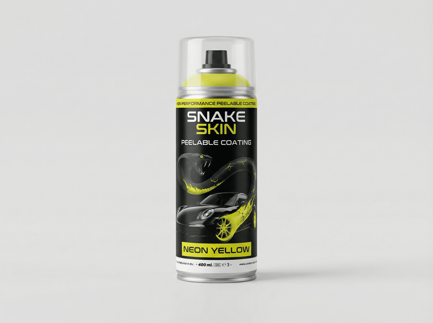 Neon Yellow Snake Skin Spray