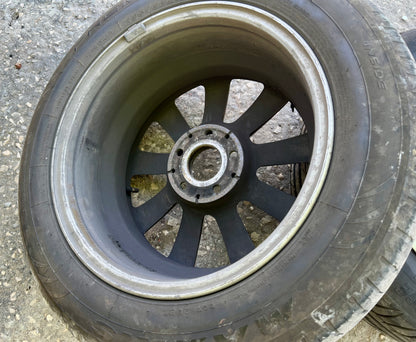mercedes wheel before iron cleaner application